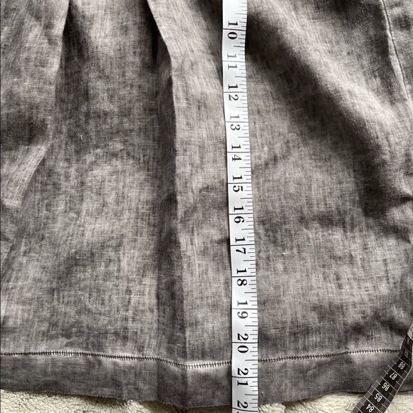 anthropologie Sandwich grey 100% linen skirt size XS - Picture 8 of 12